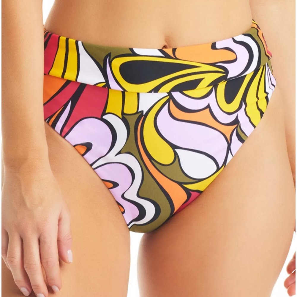 Bar lll Banded High Rise Bikini Bottom